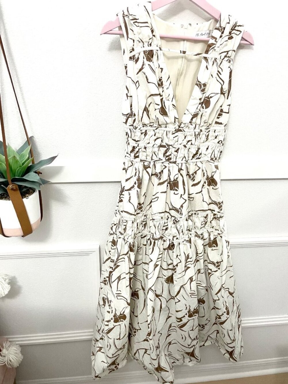 All About May Through the Trees Maxi Dress White Size US 6 - Picture 2 of 8